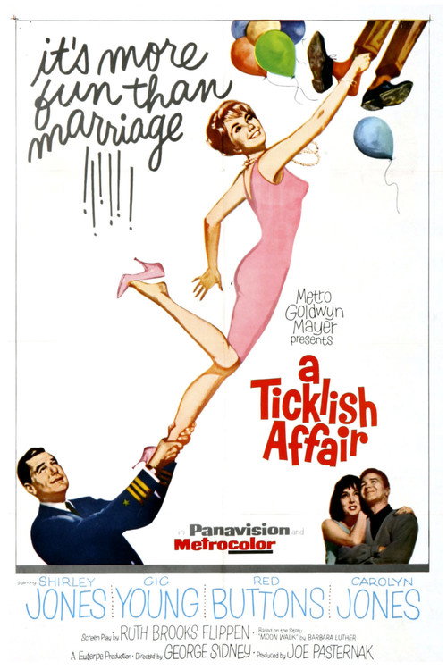 Movie poster for A Ticklish Affair (1963)