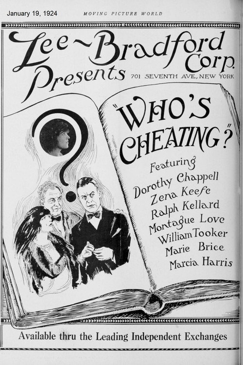 Movie poster for Who's Cheating? (1924)