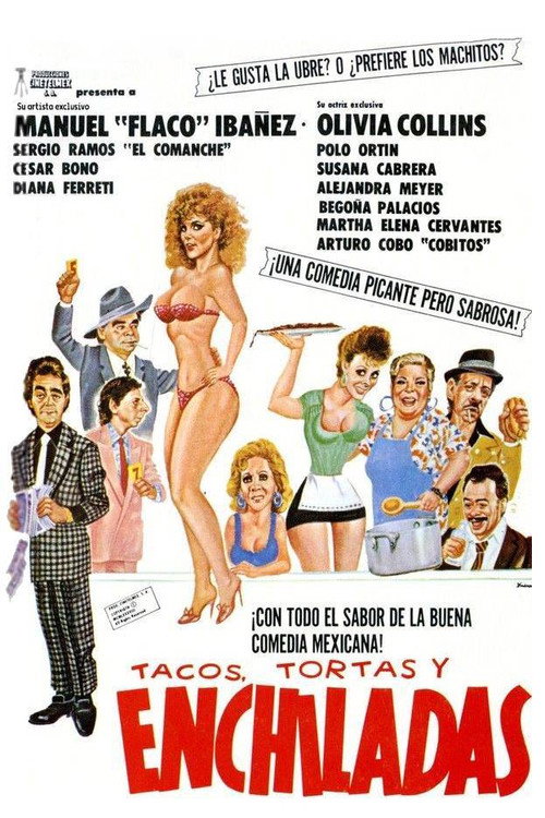 Movie poster for Tacos, tortas y enchiladas (1990)