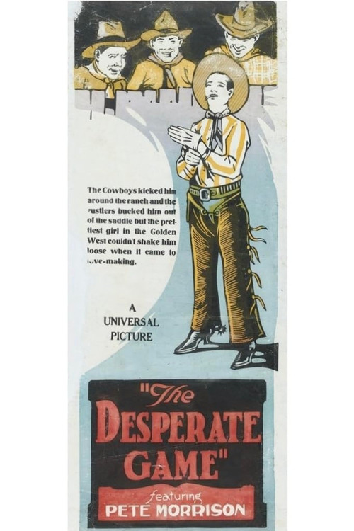 Movie poster for The Desperate Game (1926)