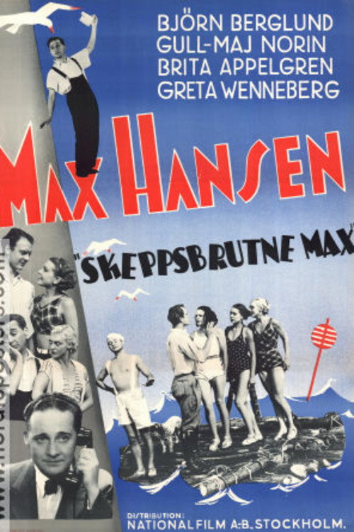 Movie poster for Skeppsbrutne Max (1936)