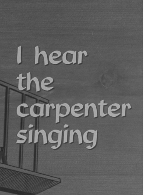 Movie poster for I Hear the Carpenter Singing (1963)