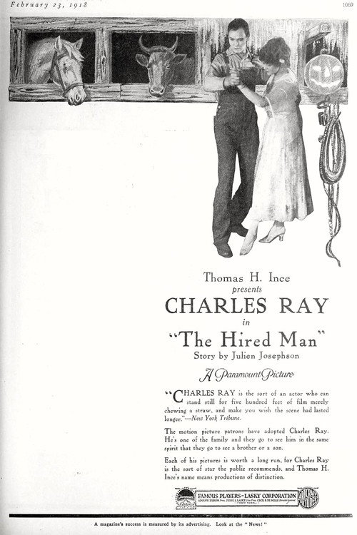 Movie poster for The Hired Man (1918)