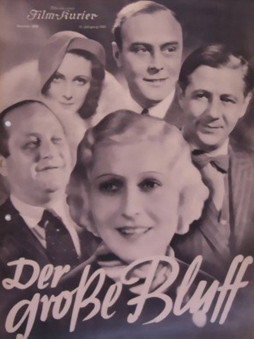 Movie poster for Der große Bluff (1933)