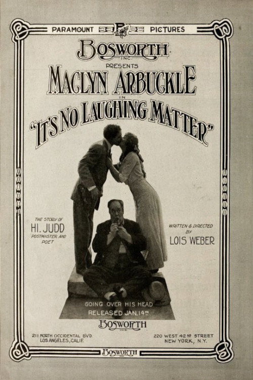 Movie poster for It's No Laughing Matter (1915)