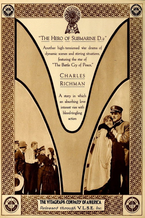 Movie poster for The Hero of Submarine D-2 (1916)