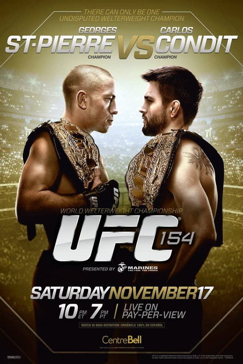 Movie poster for UFC 154: St-Pierre vs. Condit (2012)