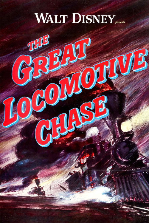 Movie poster for The Great Locomotive Chase (1956)