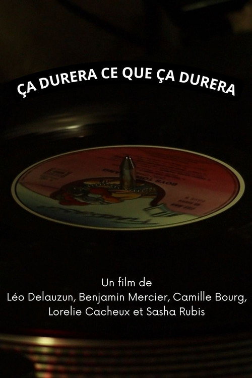 Movie poster for Ça durera ce que ça durera (2025)