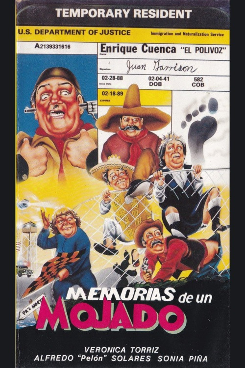 Movie poster for Memorias de un mojado (1988)