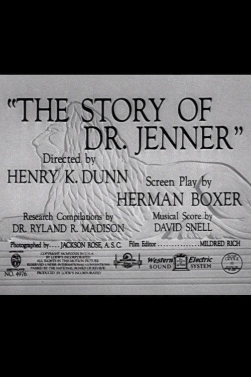 Movie poster for The Story of Dr. Jenner (1939)