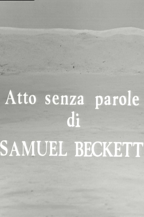 Movie poster for Atto senza parole (1969)