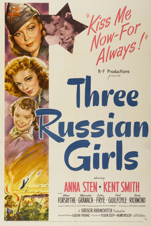 Movie poster for Three Russian Girls (1943)