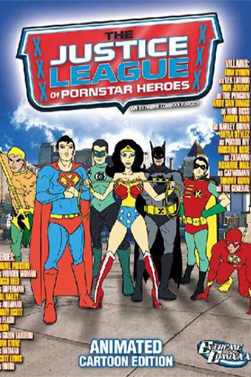 Movie poster for Justice League Of Pornstar Heroes: (Animated Cartoon Edition) (2012)