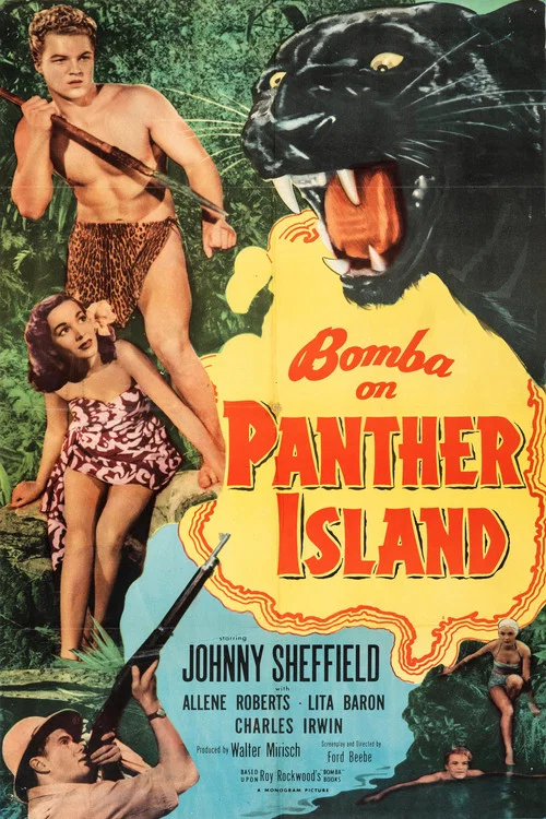 Movie poster for Bomba on Panther Island (1949)