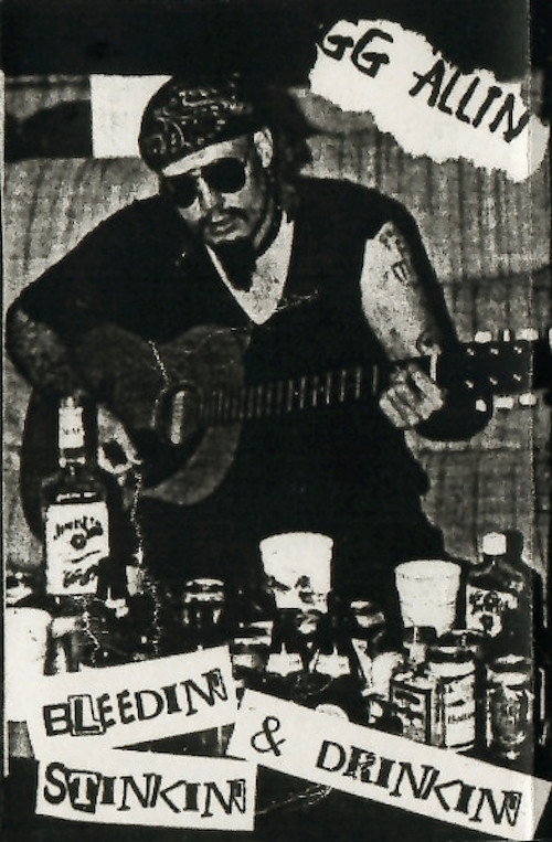 Movie poster for GG Allin: Bleedin', Stinkin' & Drinkin' (1991)