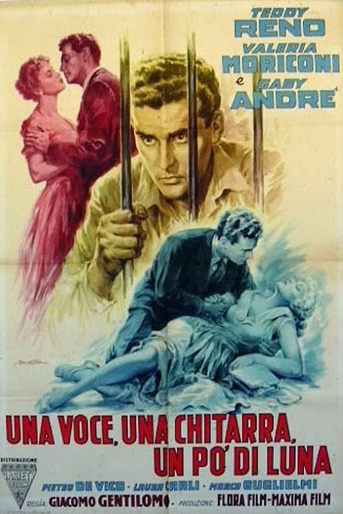 Movie poster for Una voce, una chitarra, un po' di luna (1956)