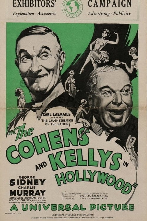 Movie poster for The Cohens and Kellys in Hollywood (1932)