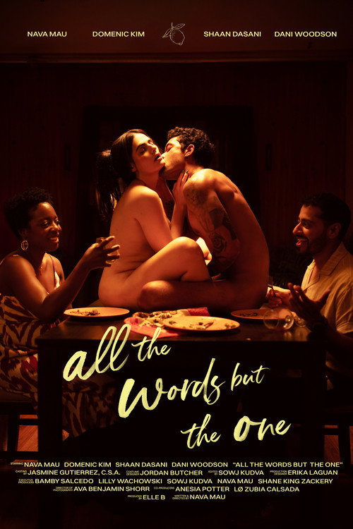 Movie poster for all the words but the one (2024)