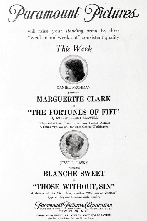 Movie poster for The Fortunes of Fifi (1917)
