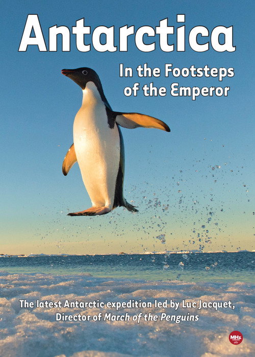 Movie poster for Antarctica, in the footsteps of the Emperor (2016)