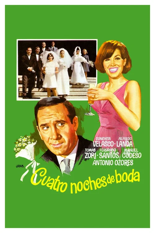 Movie poster for Cuatro noches de boda (1969)