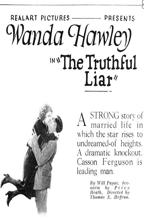 Movie poster for The Truthful Liar (1922)