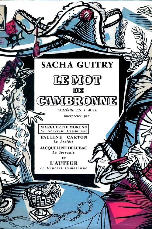 Movie poster for Le Mot de Cambronne (1937)
