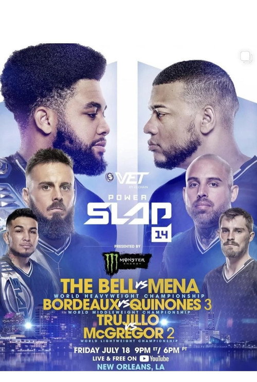 Movie poster for Power Slap 14: The Bell vs. Mena (2025)
