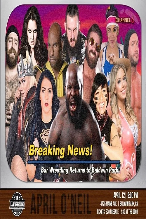 Movie poster for Bar Wrestling 11: April O'Neil (2018)