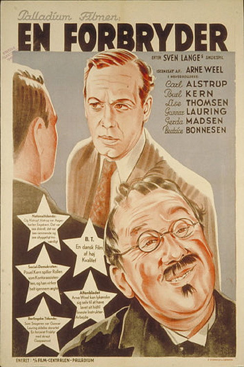 Movie poster for En Forbryder (1941)