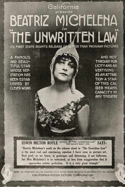 Movie poster for The Unwritten Law (1916)