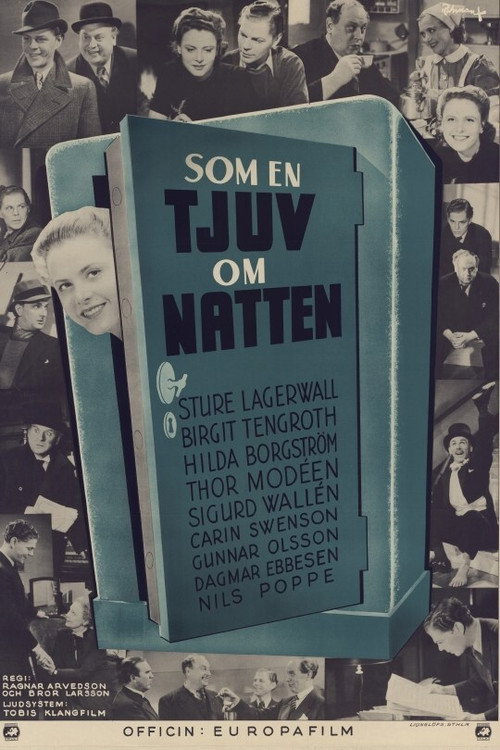 Movie poster for ...som en tjuv om natten (1940)