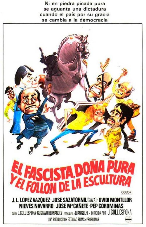 Movie poster for El fascista, doña Pura y el follón de la escultura (1983)