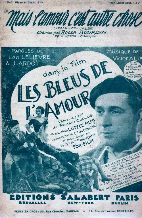 Movie poster for Les Bleus de l'amour (1933)
