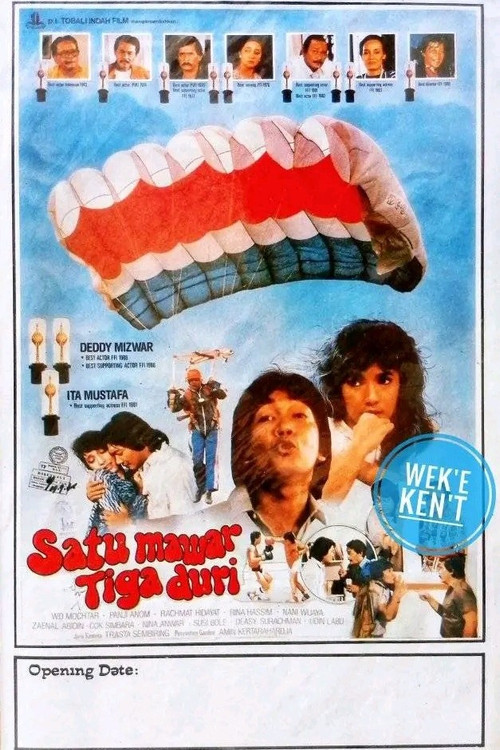 Movie poster for Satu Mawar Tiga Duri (1986)