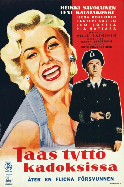 Movie poster for Taas tyttö kadoksissa! (1957)