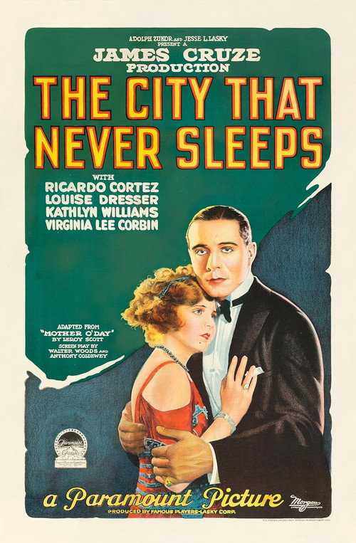 Movie poster for The City That Never Sleeps (1924)