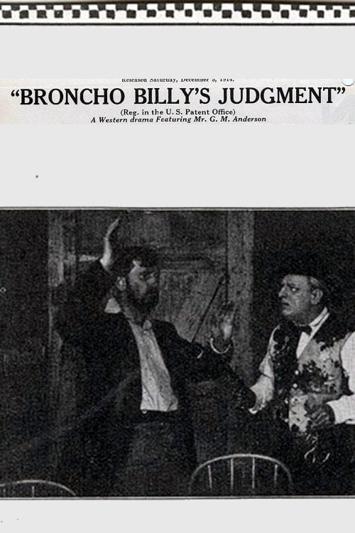 Movie poster for Broncho Billy's Judgment (1914)