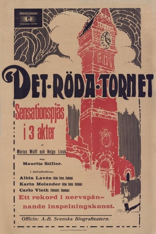 Movie poster for The Red Tower (1914)