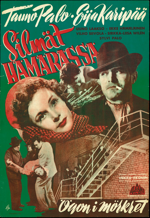 Movie poster for Silmät hämärässä (1952)