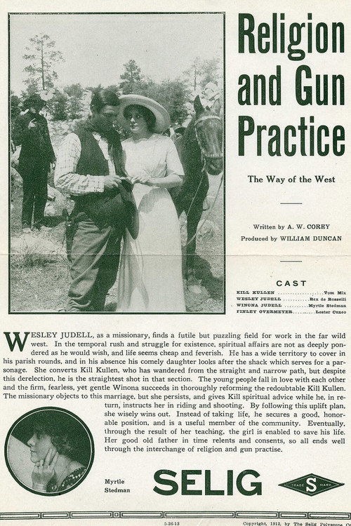 Movie poster for Religion and Gun Practice (1913)