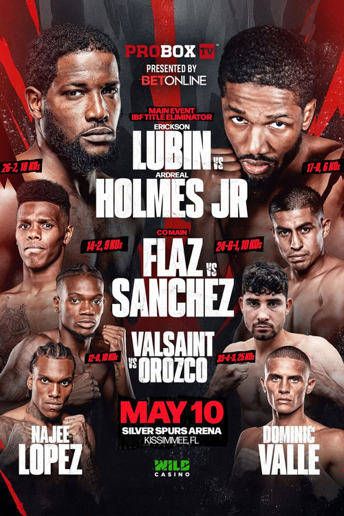 Movie poster for Erickson Lubin vs. Ardreal Holmes Jr (2025)