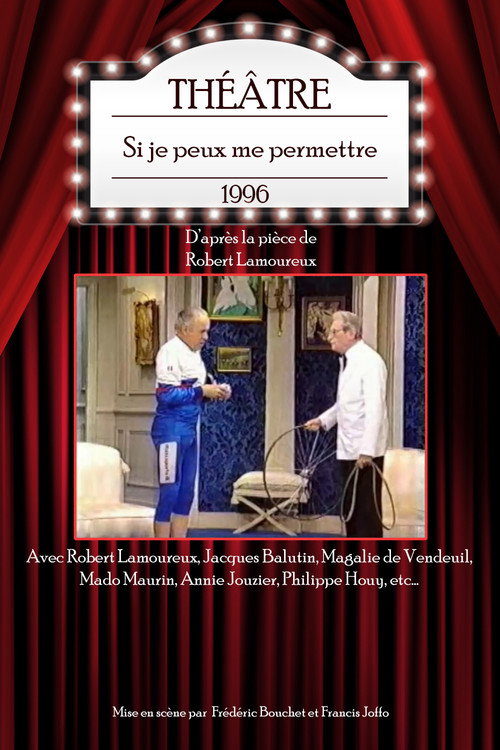 Movie poster for Si je peux me permettre (1996)