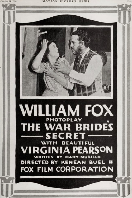 Movie poster for The War Bride's Secret (1916)