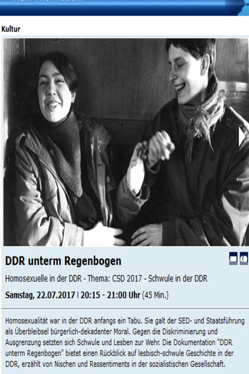 Movie poster for DDR unterm Regenbogen (2011)