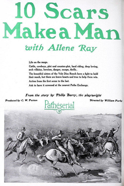 Movie poster for Ten Scars Make a Man (1924)