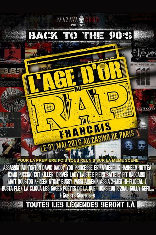 Movie poster for L'Âge d'Or du rap français (2016)
