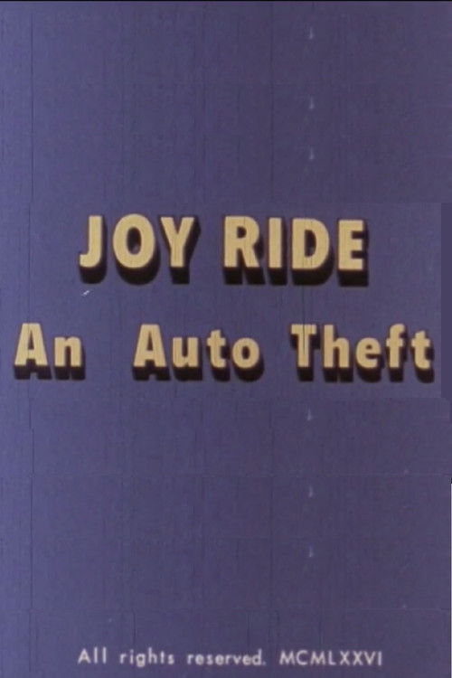 Movie poster for Joy Ride: An Auto Theft (1976)