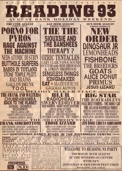 Movie poster for TOOL: Live at Reading Festival 1993 (1993)